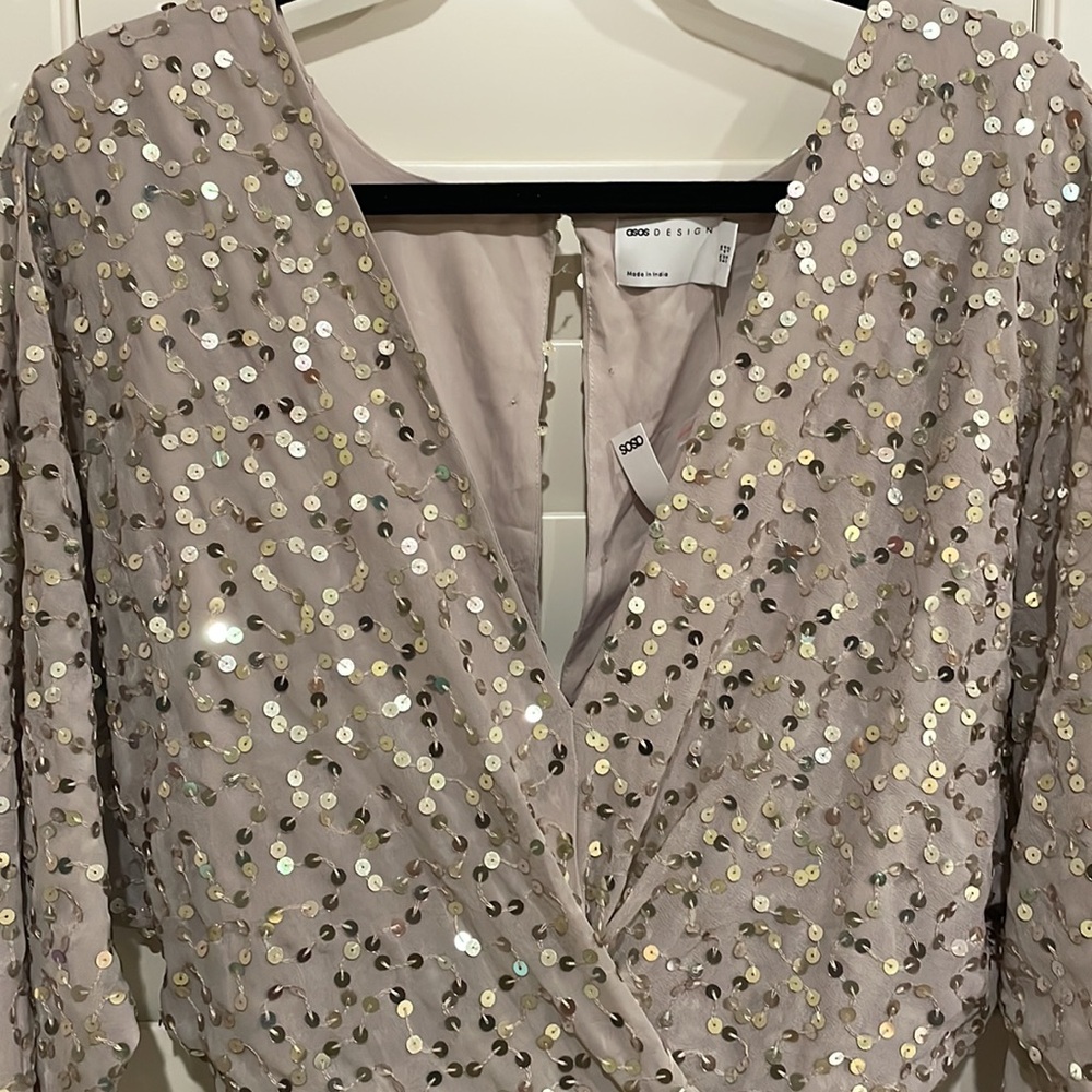 ASOS Sequined Dress 12 NWT - Picture 2 of 3